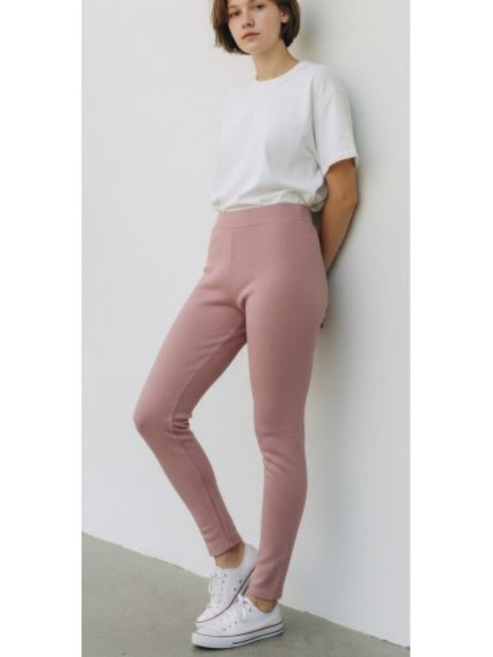OLD NAVY Fleece Lined Sparkly Pink Leggings Pants Girls XL Size 14-16